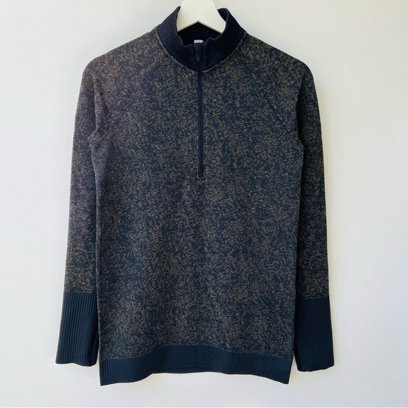 Lululemon Restless half zip long sleeve pullover in black Armony - Picture 3 of 9